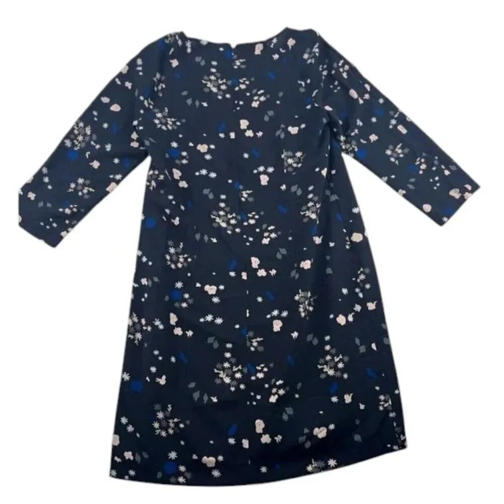 Ann Taylor Dress Lined Black Floral Size M Petite - Picture 3 of 6